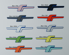 Plastic JDM F Badge Emblem For Subaru Forester