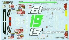 Slixx 1666 #19 Dodge 2001-Casey Atwood 1/24 Nascar decal