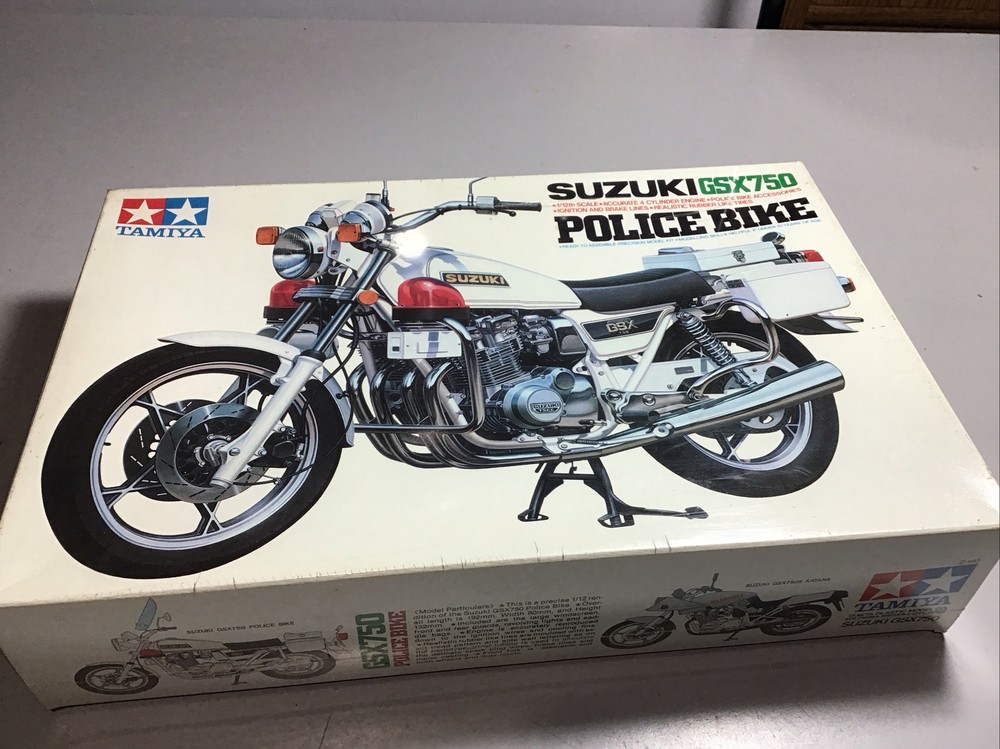 Tamiya 1/12 Suzuki GSX750 Police Bike 14020 – NEW IN BOX – FREE SAME DAY SHIP