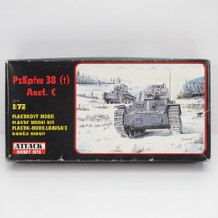 WWII German Tank PzKpfw 38 (t) Ausf. C – Vintage Attack Hobby Kits 1/72 Model