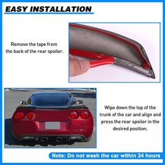 Carbon Fiber Rear Spoiler Wing for 2005-2013 Chevy Corvette C6 ZR1 Rear Trunk L