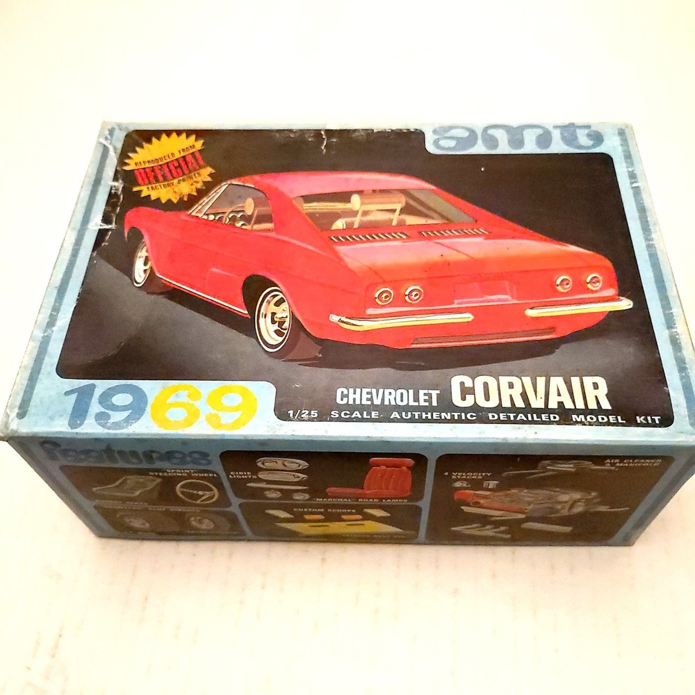 AMT 1969 Corvair Model Kit Y911 200 – Partially Assembled and Painted, 99% Cmplt