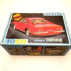 AMT 1969 Corvair Model Kit Y911 200 – Partially Assembled and Painted, 99% Cmplt