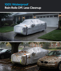 Dodge Ram 2500 3500 Truck Car Cover Accessories, Custom Fit Waterproof All Weath