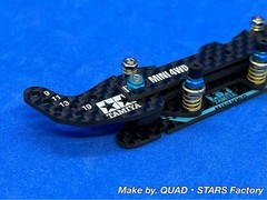 [For Mini 4WD/MS] 2-axis AT pivot bumper 2021 carbon
