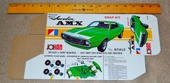 1972 BOX ONLY Johan AMC Javelin AMX Model Snap-Kit NOS NM CS-504 Gran Torino