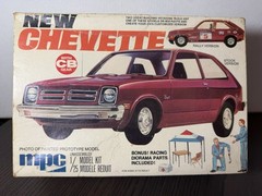 VINTAGE 1/25 MPC NEW CHEVETTE MODEL CAR KIT 1976 1-7702 Sealed Parts Bag!!