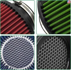 3 3.5 4 inch Cold Air Intake Filter 76mm 89mm 101mm Performance Cone Air