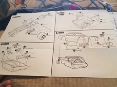 Vintage 1965 Ford Fairlane Mod Stocker Model Car Instruction Sheet AMT Co.