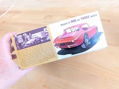 1963 SHELBY COBRA 289 3N1 MODEL KIT AMT ROUND 2 1/25 SCALE NEW IN OPEN BOX LOOK!