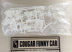 L@@K! **RARE **SEALED-BAG *ORIGINAL VINTAGE AMT COUGAR FUNNY CAR KIT **COMPLETE!