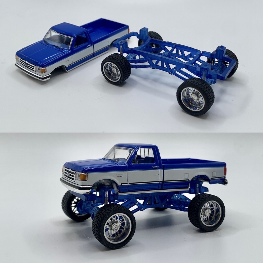 1:64 88 F150 Ford Lariat Lifted Truck Frame.(Truck Body And Wheels Not Included)