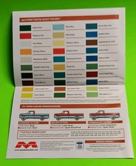 Moebius 1/25 1972 Ford F-250 Ranger 4×4 Pickup Truck Instruction Sheet Only
