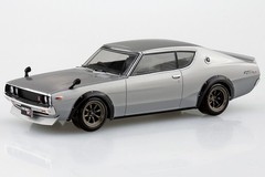 Aoshima 1/32 NISSAN SKYLINE GT-R C110 Custom Snap Model Kit *SILVER*
