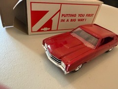 RARE VINTAGE 1971 CHEVY CHEVELLE SS PROMO IN *ORIGINAL BOX *VERY NICE! CRANBERRY