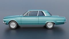 ABS-LIKE RESIN 3D PRINTED 1/25 1965 PLYMOUTH VALIANT 2-DOOR FULL KIT