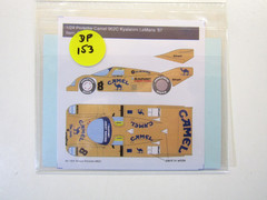 Decalpool 1/24 Joest Porsche 962 “Camel” #7 #8 Kyalami 500 ’87 Decal Sheet DP153
