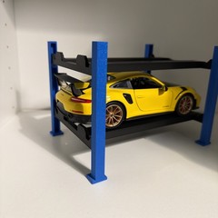 4 post 2 Level model car lift 1:24 1:25 scale KIT Assembly required. Paintable!