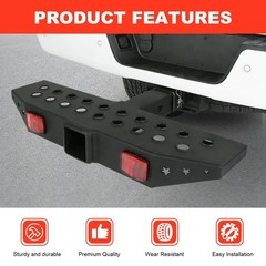 Dicmic Hitch Step Anti Slip And Rust Towing Bumper Guard For Most Car Suv Truck