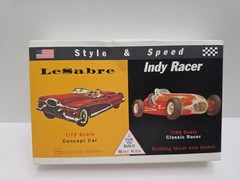 Glencoe Models Style And Speed Mini Kits 1/72 1950 LeSabre 1/60 Classic Indy