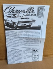AMT Resto Rods 1969 Chevrolet Chevelle 2n’1 Open All Parts Sealed 1:25 Kit 38376