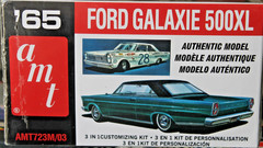 AMT ’65 Ford Galaxie 500XL Model Racing Car 3-in-1 Kit #723/12 NEW SEALED