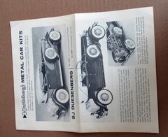 Orig. Hubley 1930 Packard Sport Phaeton & Model A Wagon, Qty 2, UNUSED UNBUILT