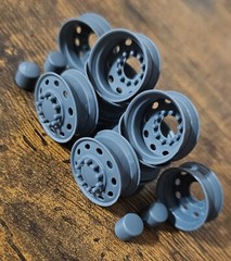 1/25 Scale Pete Oval 22.5 Alcoa Wheel Set