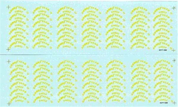 Slixx 1689 Good Year Yellow Tire Nascar decal
