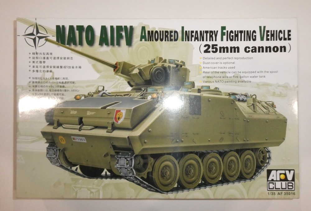 1:35 AFV CLUB AF35016 : NATO AIFV ARMOURED INFANTRY FIGHTING VEHICLE 25MM CANNON