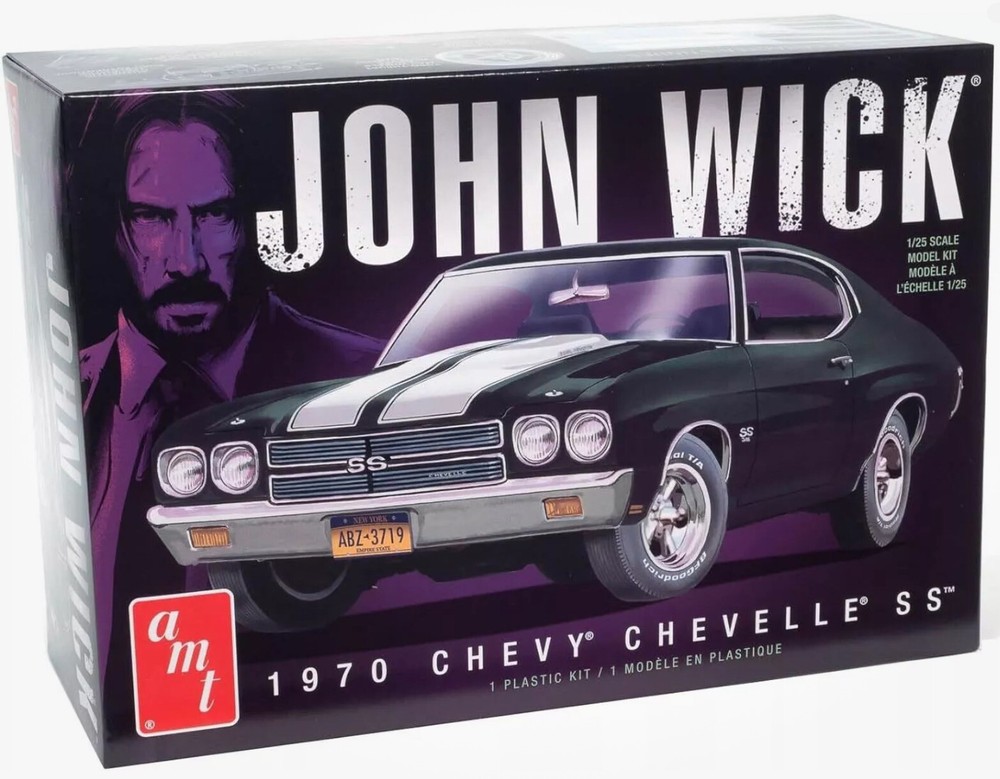 AMT John Wick: 1970 Chevy Chevelle SS 1:25 Scale Plastic Model Kit #AMT1453M/12