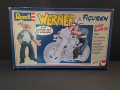 Vintage Revel Werner Kit 07811 Two Figures New Open Box Plastic Model Kit 1:9