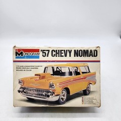 UH Monogram Yellow 1957 Chevy Nomad 1/25 Scale Model Kit #2235 READ DESCRIPTION