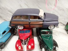 Model Junkyard/parts Plastic Muscle Car Lot Of 18 Hot Rods And Panel Wagons,