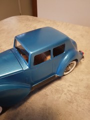 IDEAL ITC LATE 1930S STYLE ROLLS ROYCE 1:24 BUILT PAINTED DETAILED MODEL C.1950S