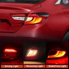 Tail Light Assembly Compatible With 2018-2022 Honda Accord Sedan Outer Right
