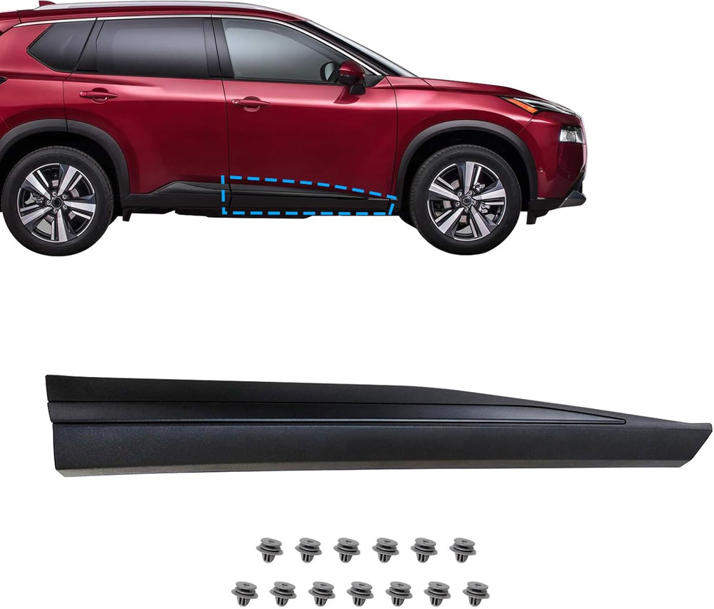 Front Passenger Side, Lower Door Molding Trim, Fit for Nissan Rogue Sport 2021 2