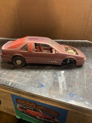 Red Blue Car Model Kit Pre-built Custom Plastic Detailed Engine Interior