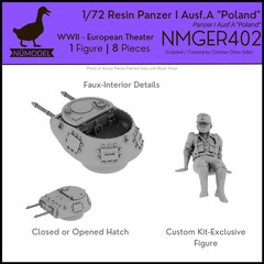 NUMODEL NMGER404 | 1/72 Resin WWII Panzer 1 Ausf A “Afrika” Light Tank Model Kit