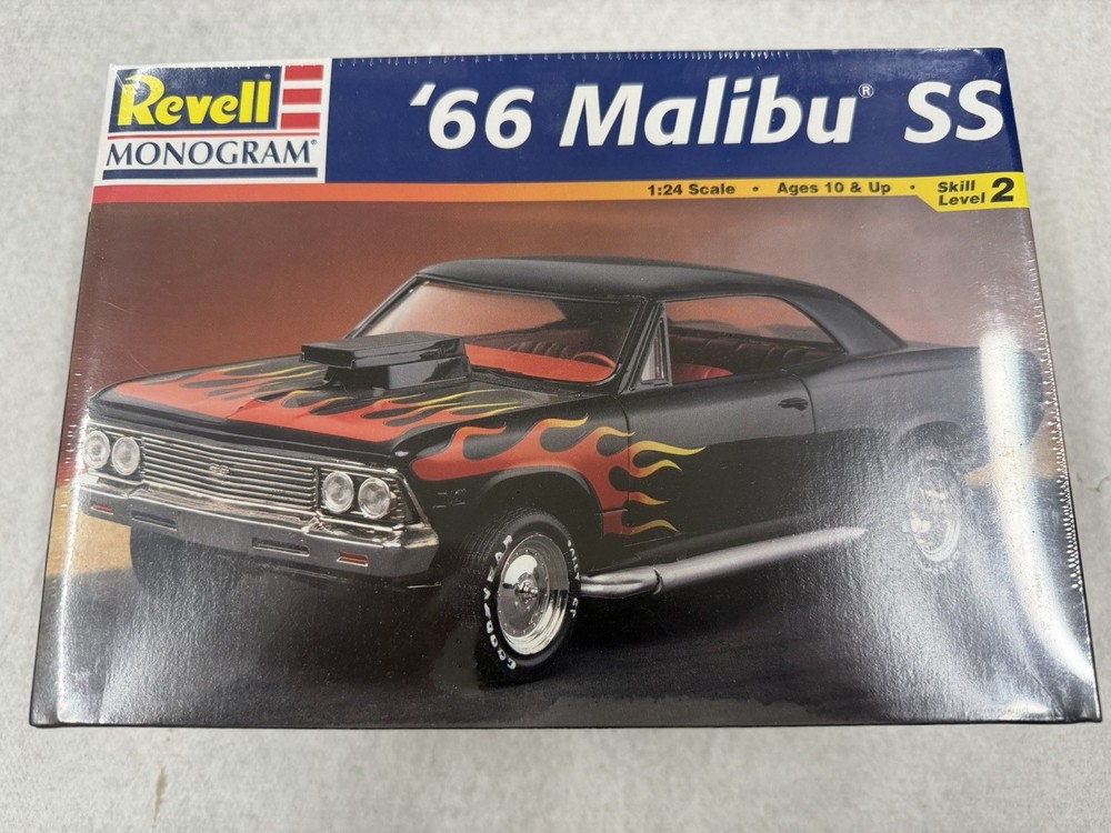 Revell Monogram 66 Malibu SS 1:24 Model Car Kit #85-2219 Factory Sealed