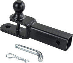 3 in 1 ATV/UTV Towing Hitch Receiver 64208 Ball Mount Adapter with 1 7/8 Inch Ba