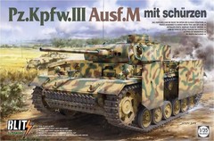 TAKOM 1/35 German Panzer III Ausf. M Schurzen Plastic Model Kit TKOB8002