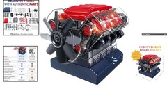 DIY V8 Engine Kit – Realistic Mechanical Model for Kids & Adults – 270 Parts