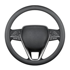 Lkwlikei Nappa Premium Leather Car Steering Wheel Cover Non-Slip Breathable