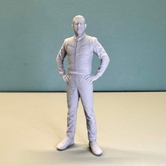 2 Race Car Driver #18 for Display or Diorama 1/24 1/25
