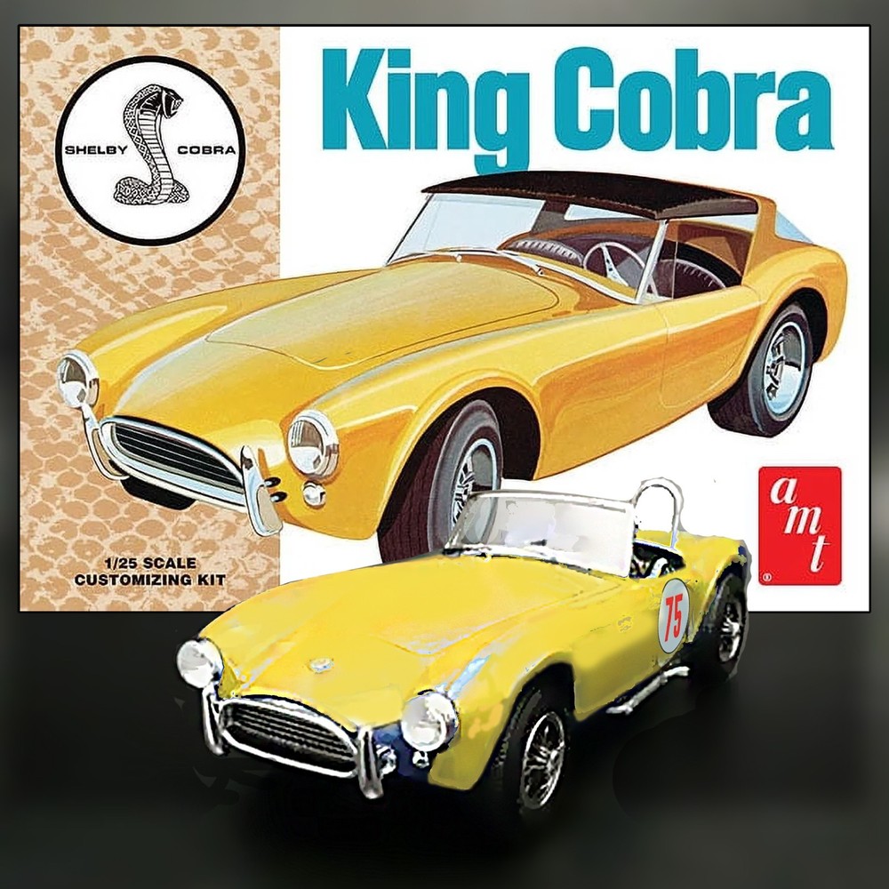 AMT 793 1/24 GT-350 SHELBY KING COBRA SCALE MODEL KIT
