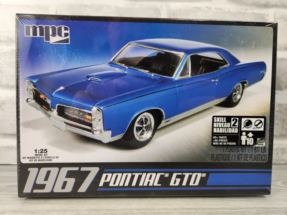 MPC 1967 Pontiac GTO 1/25 Scale Plastic Model Kit Sealed MPC710L/12 #2