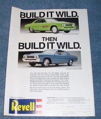 Revell 1967 Chevelle SS396 Vintage Ad “Build it Wild…” Pro Street
