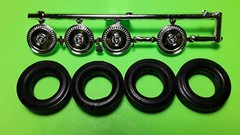 77 1977 Ford Surfer Van Econoline 1/25 Chrome Rim Hub Cap Goodyear Polyglas Tire