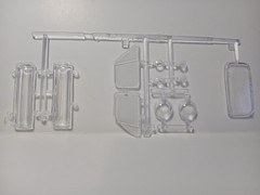 Glass Portholes 1975 Chevy Van Aquarod Race Team 1/25 AMT Clear Parts Sunroof